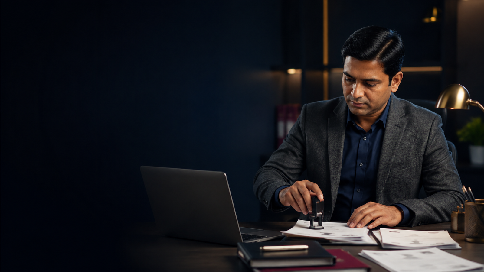 Corporate investigation team analysing a business matter